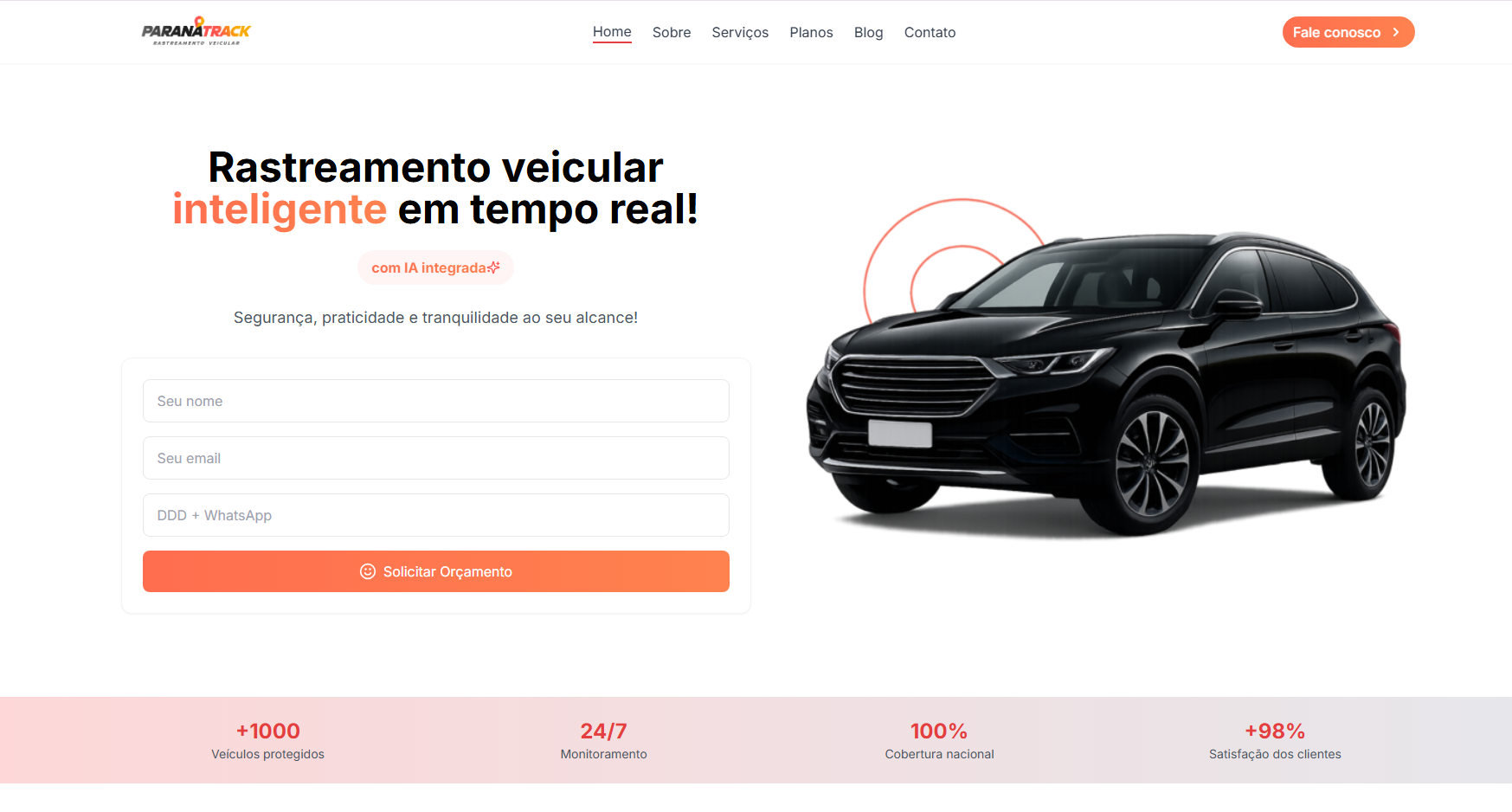 Com atendimento em todo o território nacional, a Paranátrack se diferencia pela sua abordagem inovadora em rastreamento veicular, integrando inteligência artificial para um monitoramento ainda mais inteligente:
